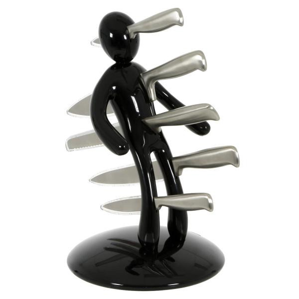 Voodoo Knife Block Set Black at Mighty Ape NZ