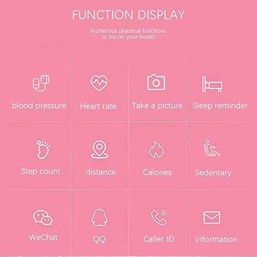 Smart Watch Fitness Tracker with Heart Rate Monitor - Rose Gold image