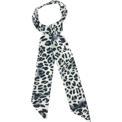 Leopard Print Hair Tie - Black image