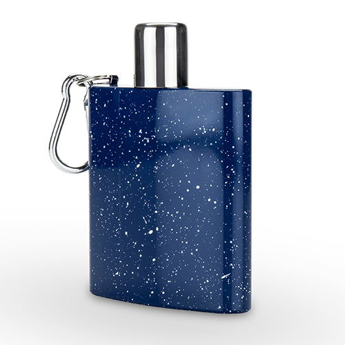 Foster & Rye: Enamel Carabiner Flask - Blue