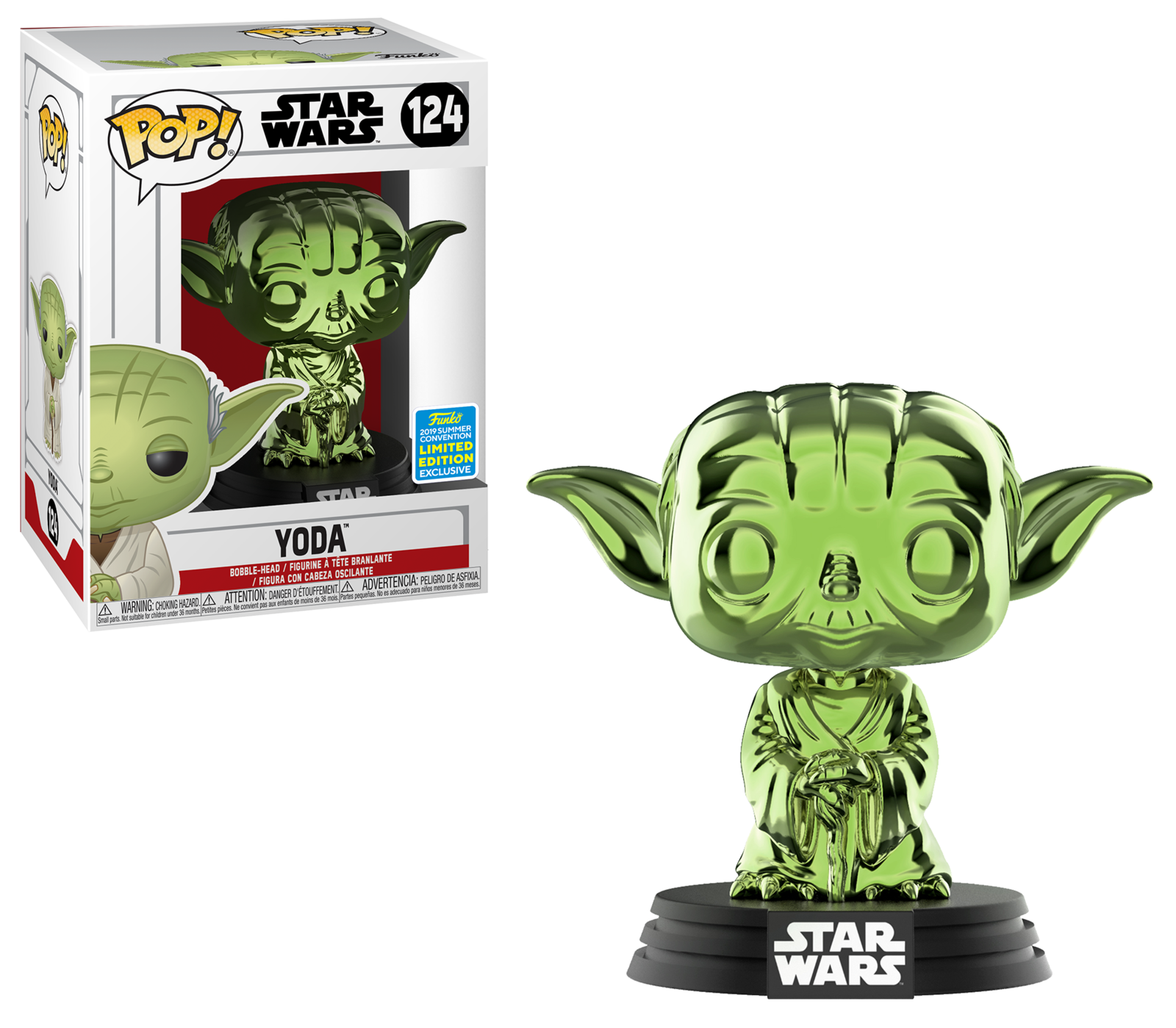 Star Wars: Yoda (Green Chrome) - Pop! Vinyl Figure image
