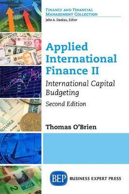 Applied International Finance, Volume II by Thomas O'Brien