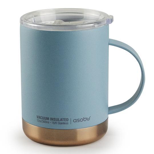 Asobu: Ultimate Insulated Coffee Mug (Baby Blue/Copper) image