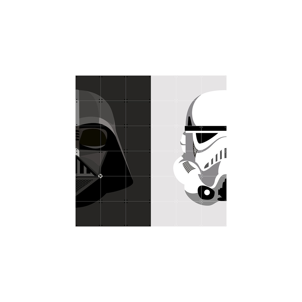 Ixxi: Star Wars Stormtrooper / Darth Vader Wall Art (120cm X 120cm) image