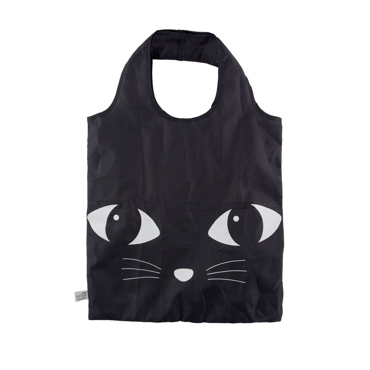 Black Cat Foldable Shopping Bag image