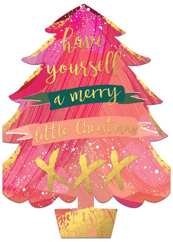 A Merry Little Christmas - Diecut Greeting Card image