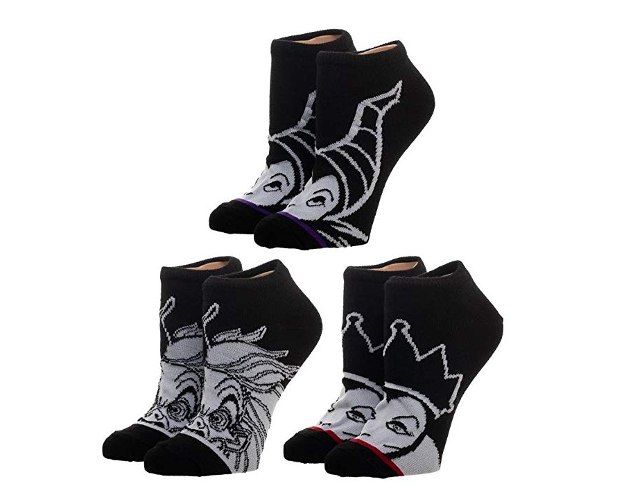 Disney: Monochrome Villains - Junior Socks (3-Pack) image