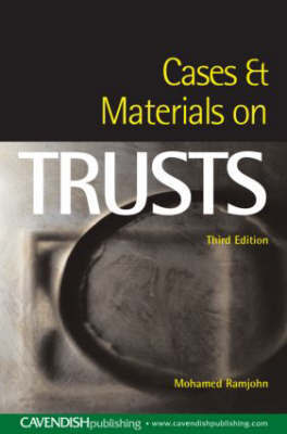 Cases and Materials on Trusts by Mohamed Ramjohn image