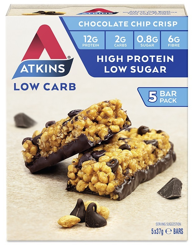 Atkins: Day Break Bars - Chocolate Chip Crisp (5 Pack) Day Break Bars image