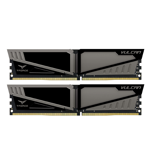 2x4GB T-Force Vulcan 2400Mhz DDR4 RAM Grey