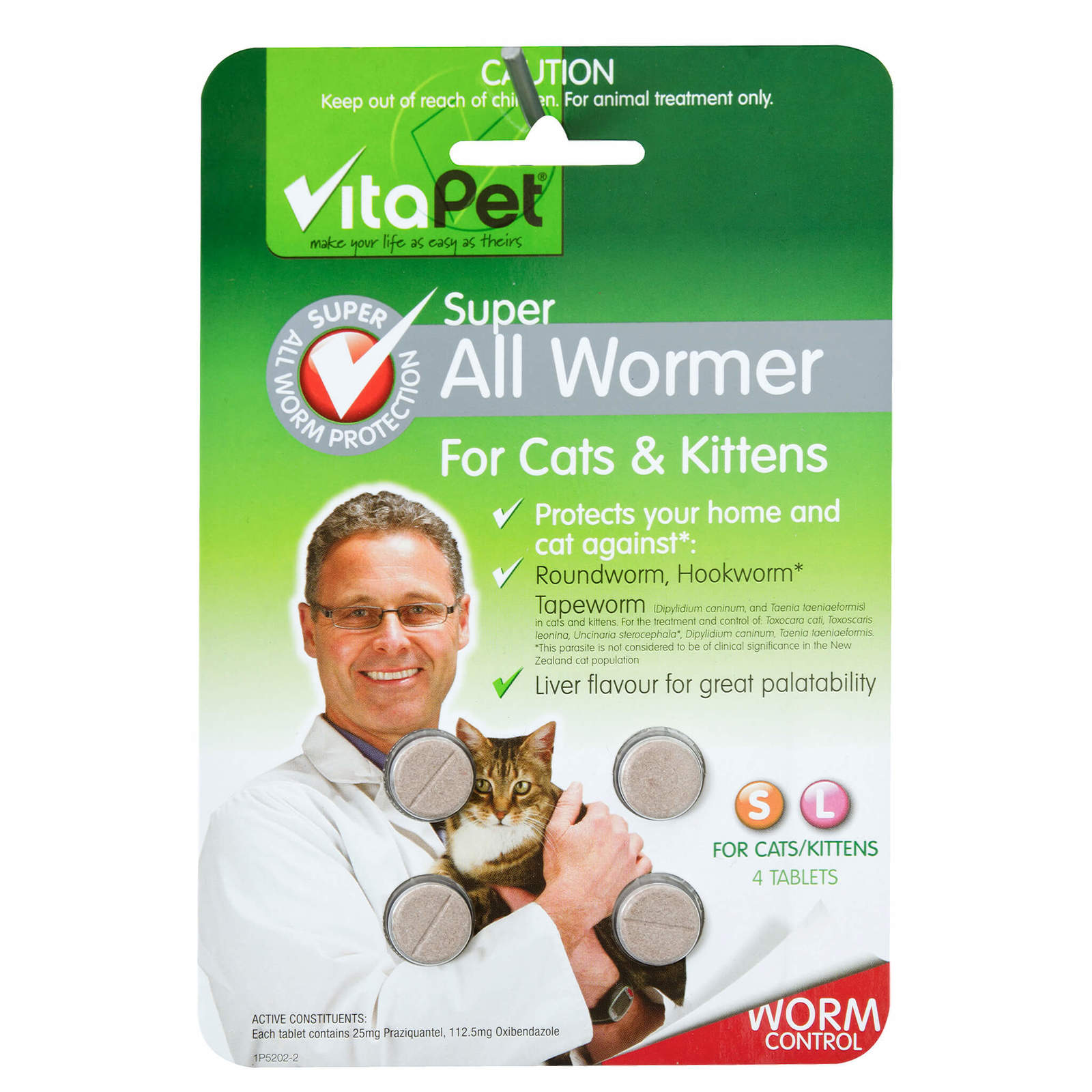 Buy Vitapet Super All Wormer Cats & Kittens (4 Pack) at Mighty Ape NZ