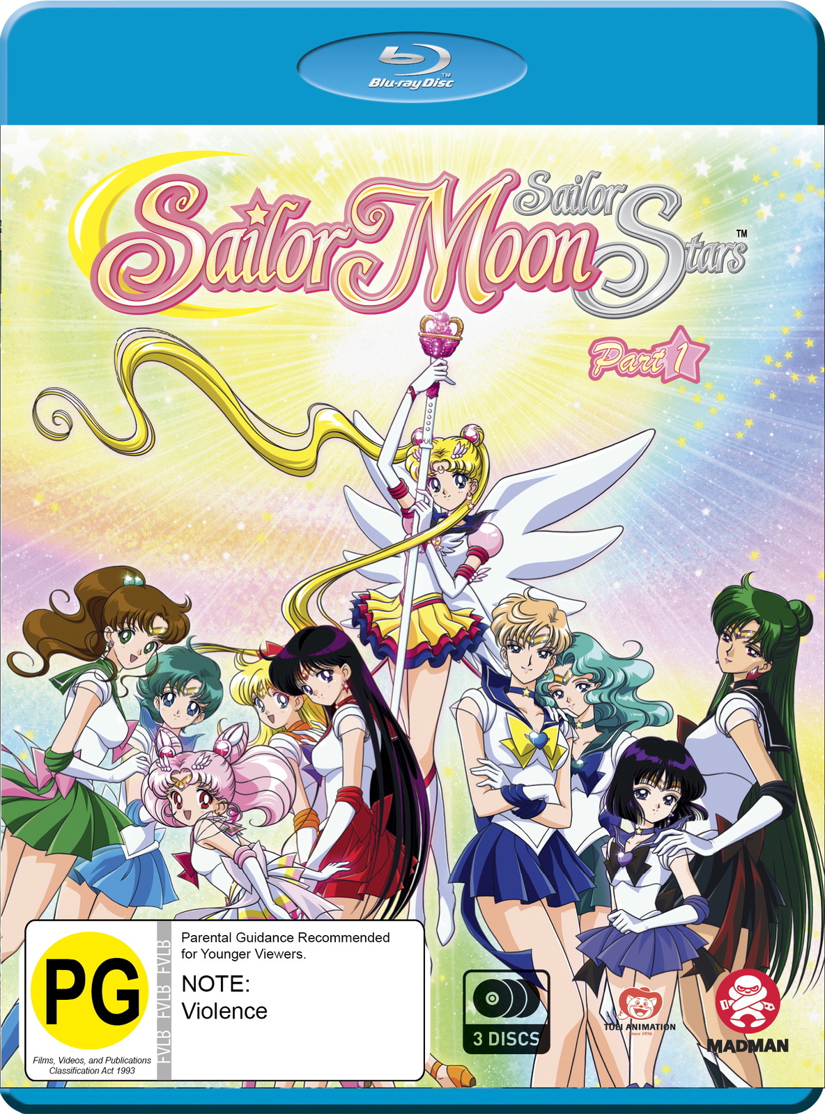 Sailor Moon: Sailor Stars - Season 5 /Part 1 - (Eps 167-183) on Blu-ray image