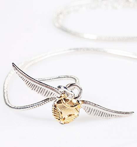 Harry Potter: Golden Snitch Necklace And Stud Earring Set - Gold