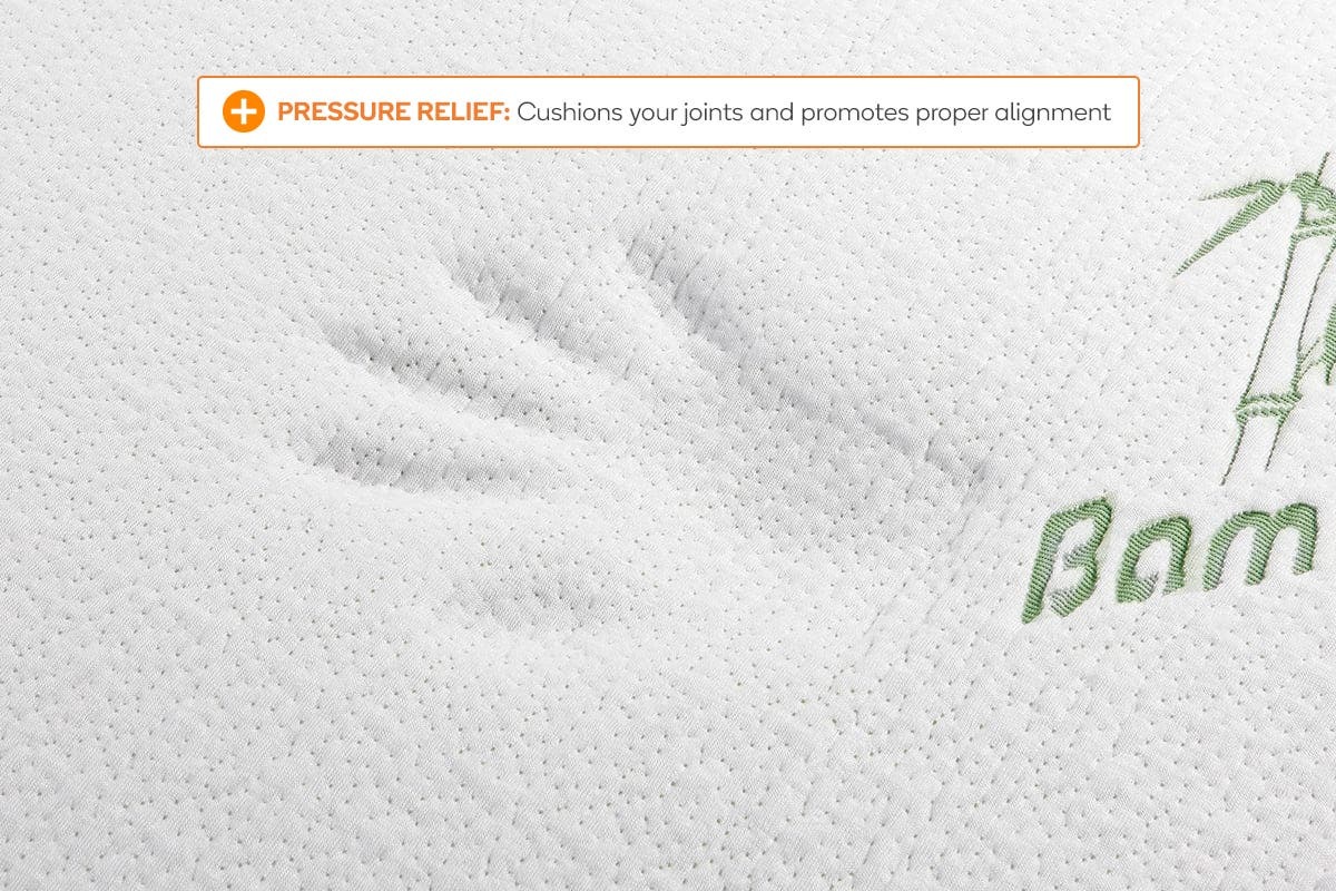 Ovela Bamboo Memory Foam Mattress Topper Queen at Mighty Ape NZ