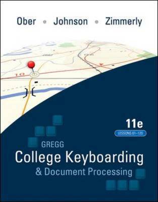 Gregg College Keyboading & Document Processing (GDP); Lessons 61-120 text by Scot Ober image