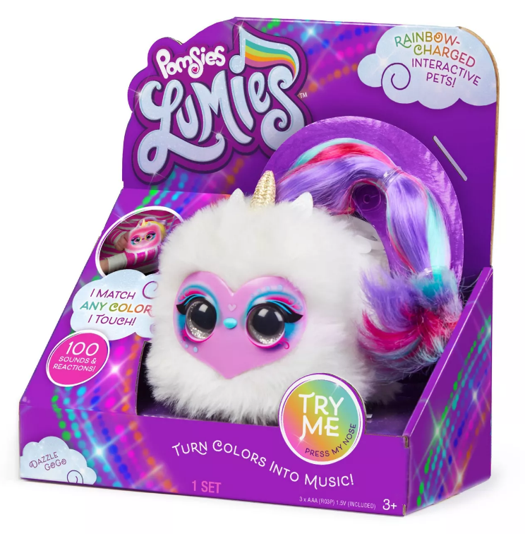 Pomsies: Lumies Interactive Plush - Dazzle GoGo image