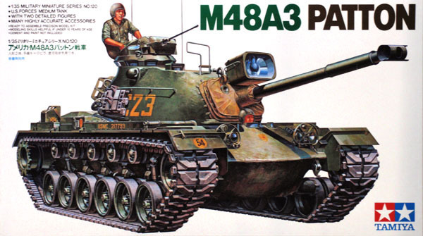 Tamiya U.S. M48A3 Patton Tank 1/35 Model Kit image