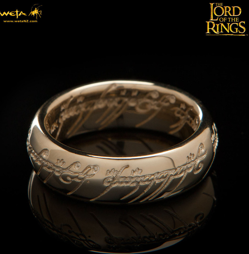 Lord of the Rings: The One Ring by Weta - Size V½, Solid Gold image