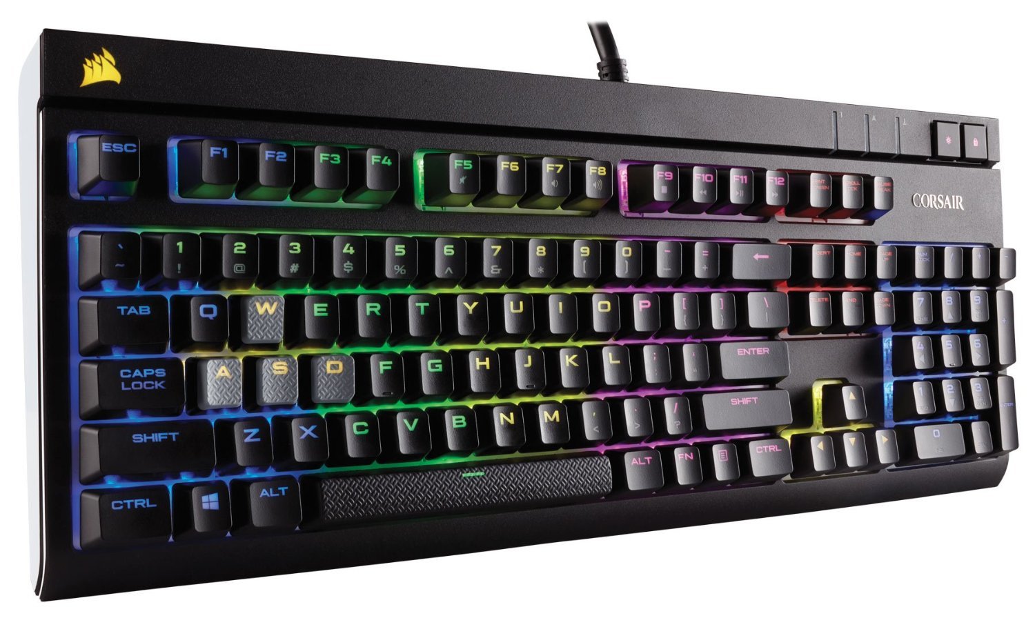 Corsair STRAFE RGB Mechanical Gaming Keyboard (Cherry MX Red) for PC Games image