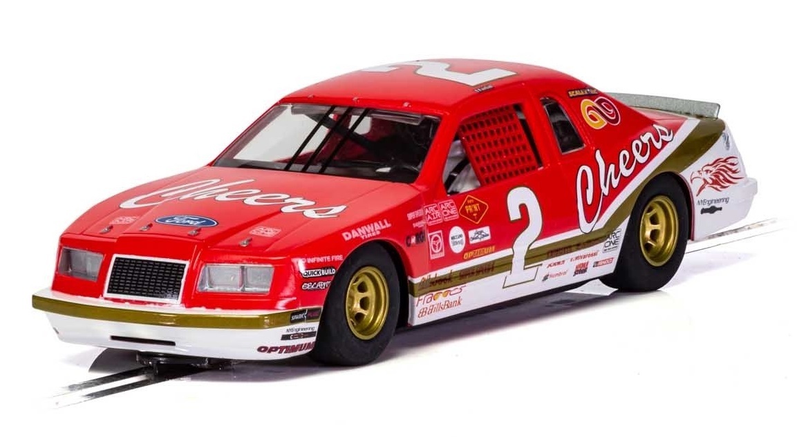 Ford Thunderbird #9 (Red & White) - Slot Car image