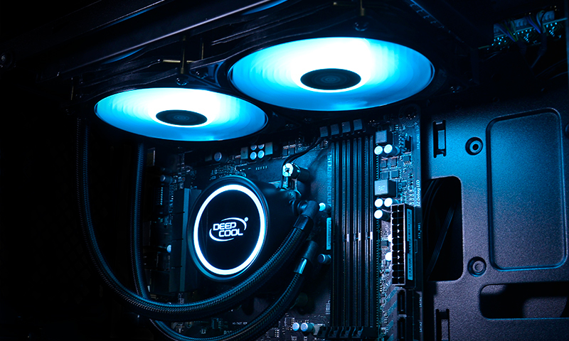 240mm Deepcool GAMMAXX L240 RGB AIO CPU Cooler image