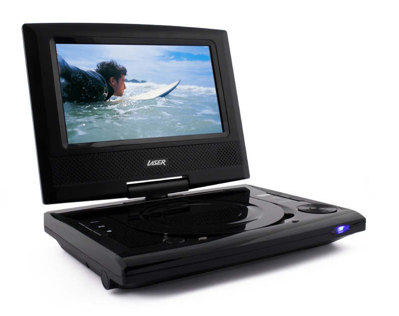 Laser Portable DVD Player 7" Screen 180 Flip image