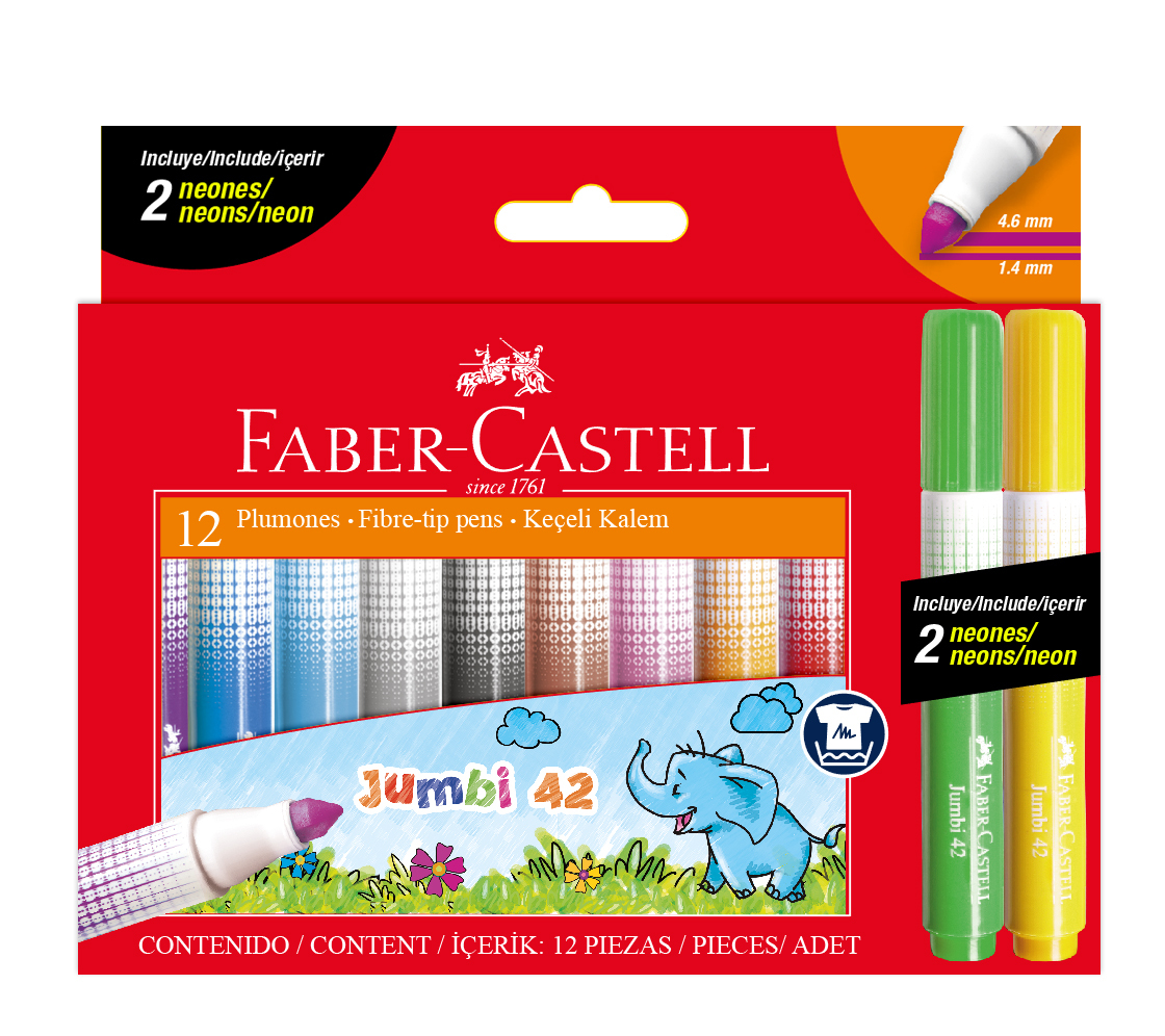 Buy FaberCastell Fibre Tip Markers Box of 12 at Mighty Ape Australia