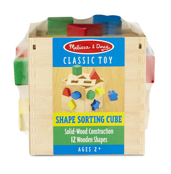 Melissa & Doug: Classic Wood Shape Sorting Cube image