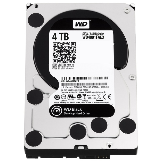 4TB WD Black HDD 7200 RPM