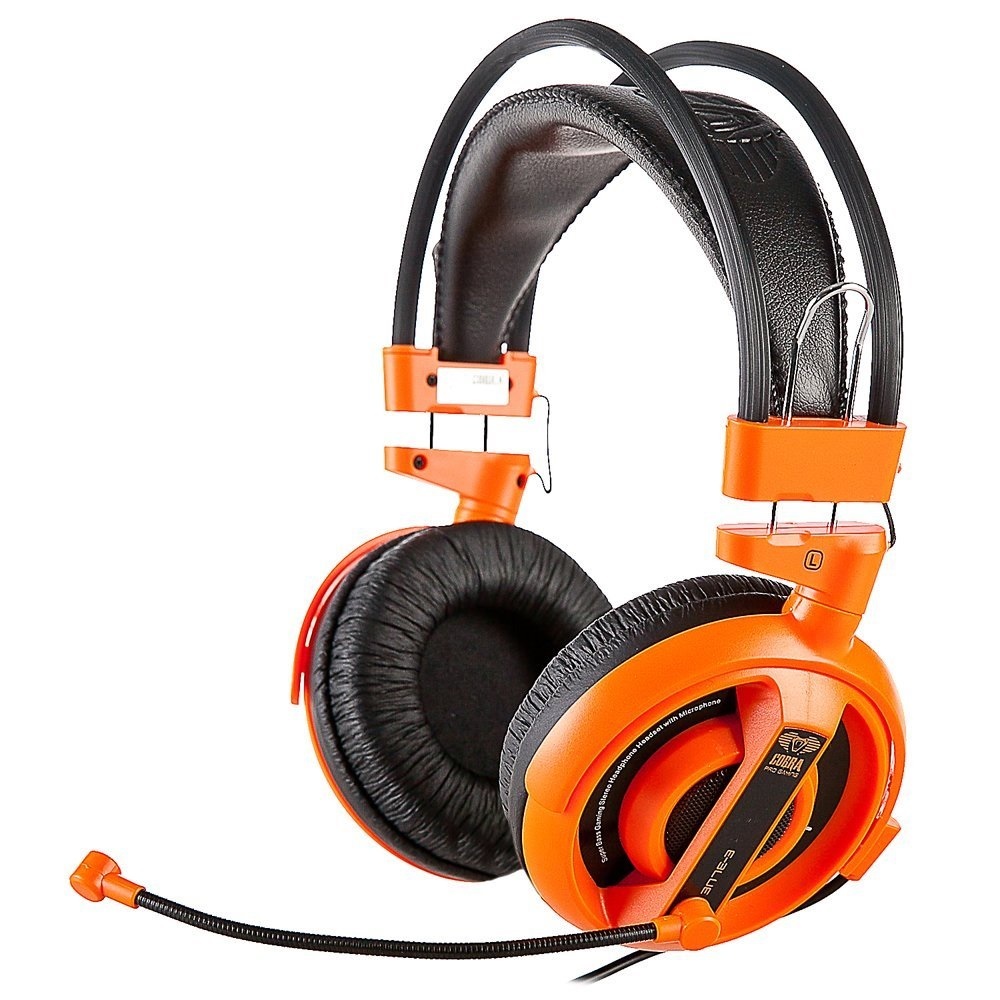 EBlue Cobra Gaming Headset (Orange) PC Buy Now at Mighty Ape NZ