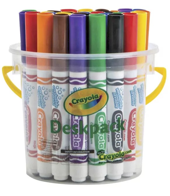Crayola: Classic Washable Marker Deskpack (32-Piece/ 8 Colours) image