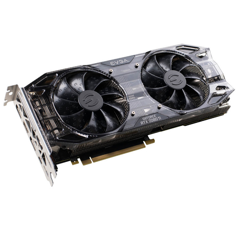 EVGA GeForce RTX 2080 Ti Black Edition Graphics Card 11GB GDDR6, Dual HDB Fans & RGB LED