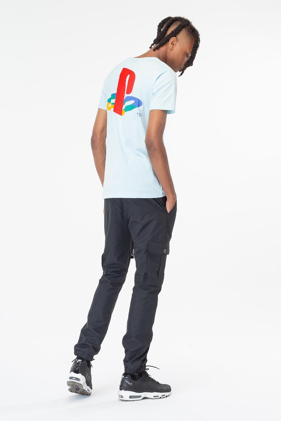 Just Hype: PlayStation Blue Crest Mens T-Shirt - Medium image