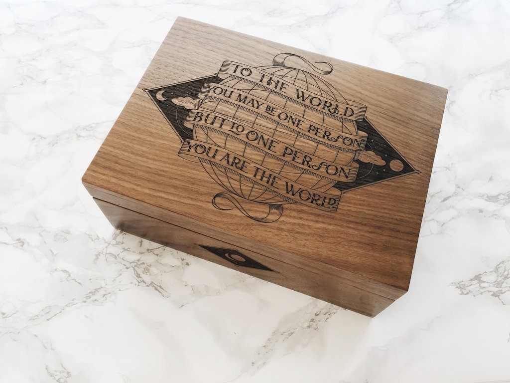 Cardtorial Wooden Box - You Are The World image