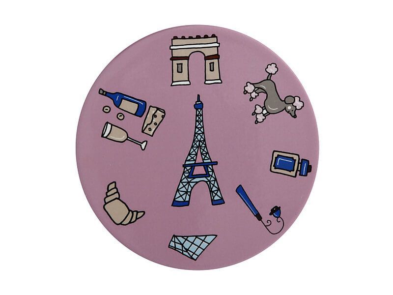 Maxwell & Williams: Megan McKean Cities Ceramic Round Coaster - Paris image