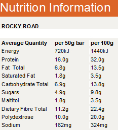 Horleys Carb Less Crunch Bars - Rocky Road (12 x 50g Pack)