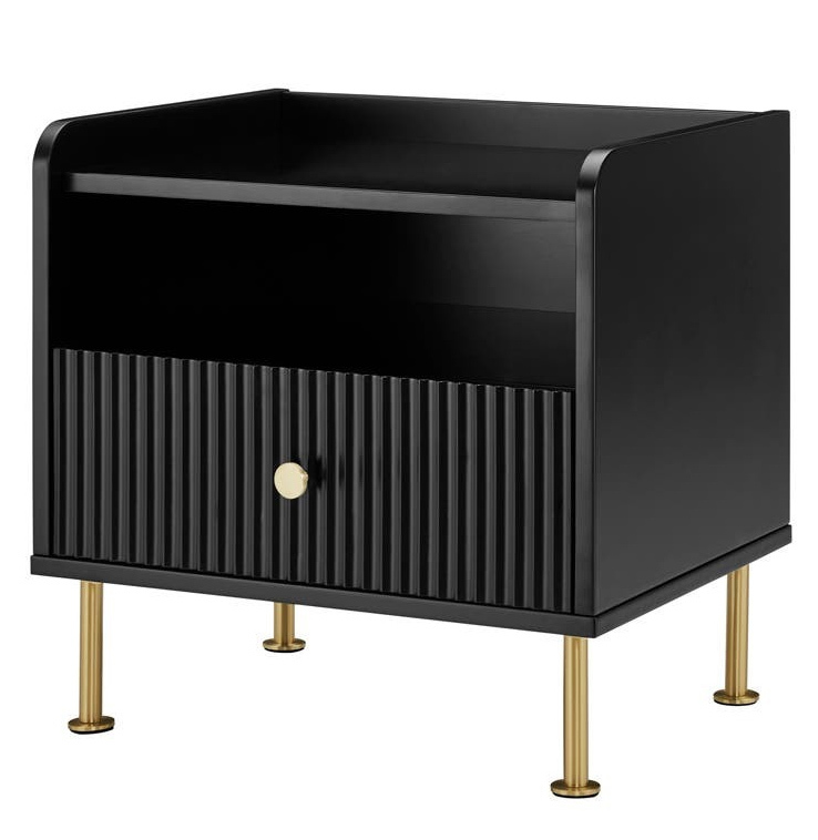 Buy Matt Blatt Sao Paulo Bedside Table Black at Mighty Ape NZ