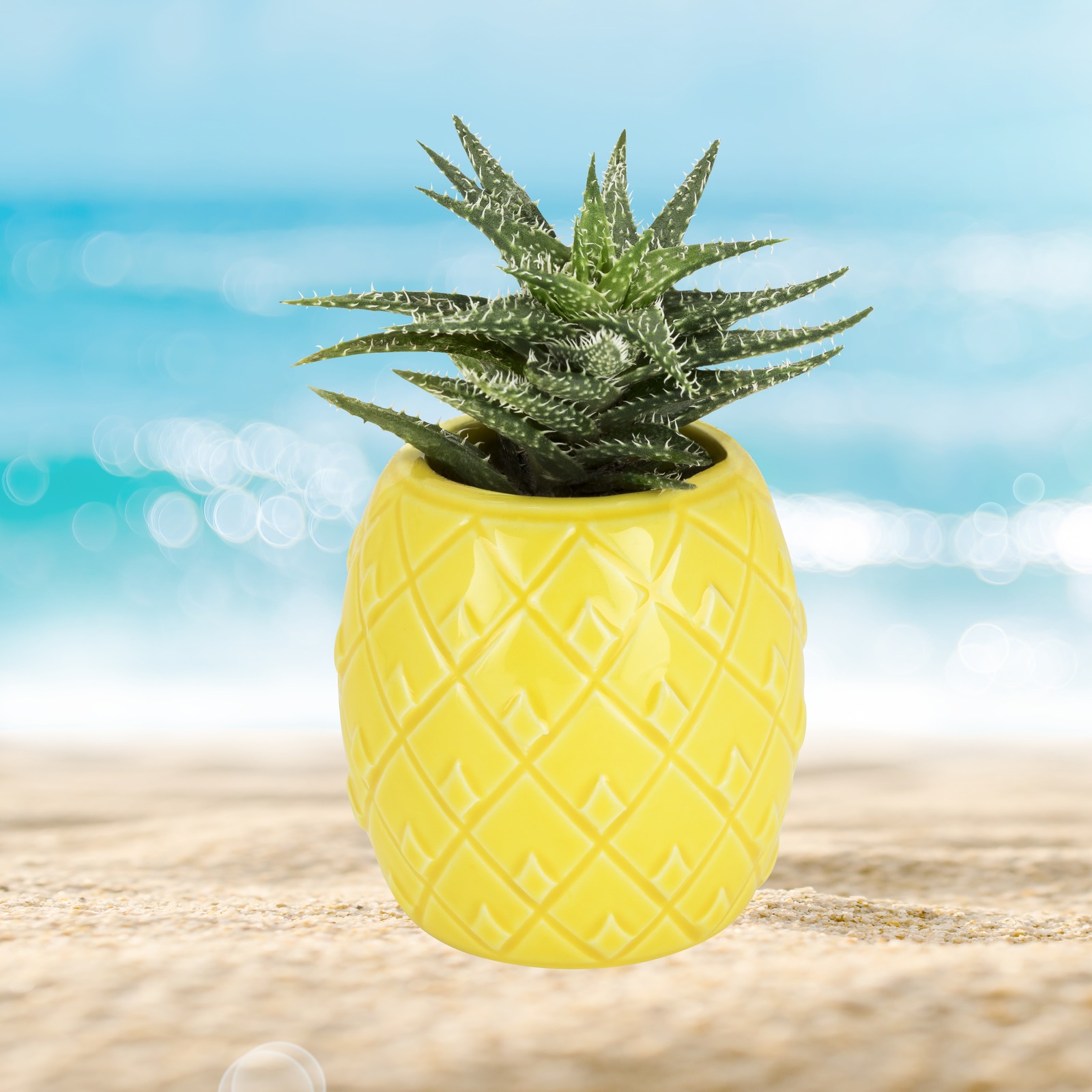 TrueZoo: Pineapple Planter - Yellow (Small) image