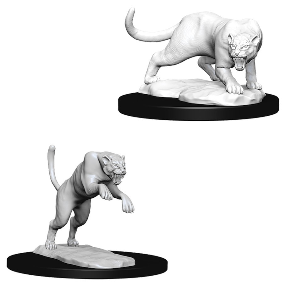 D&D Nolzurs Marvelous: Unpainted Miniatures - Panther & Leopard image
