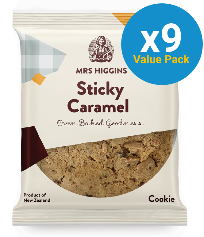 Mrs Higgins: Sticky Caramel Cookie 85g (9 Pack)