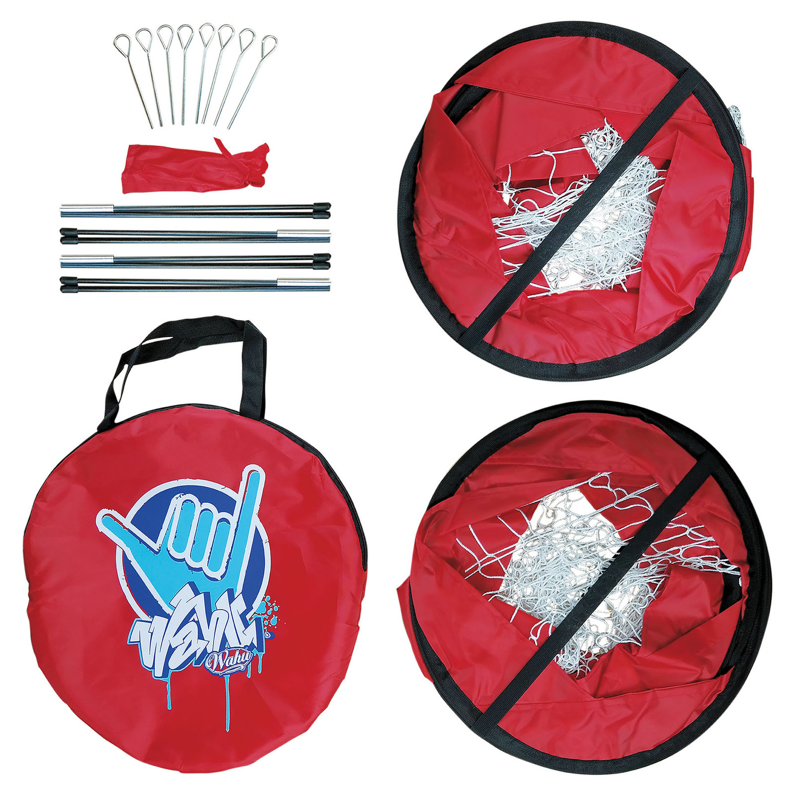 Wahu: Double Soccer Goal Set - Red image