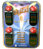 Additional Buzzers for Buzz! Quizzes (Wired) for PS2 Additional Buzzers for Buzz! Quizzes (Wired) for PS2