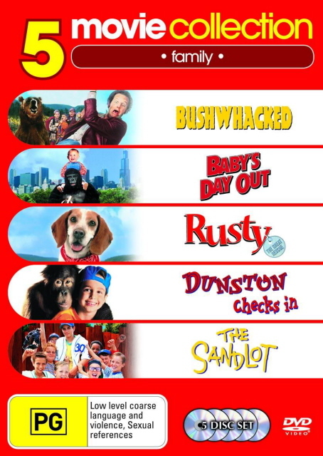 Baby's Day Out/Bushwacked/Rusty The Great Rescue/Dunston Checks In/The Sandlot on DVD