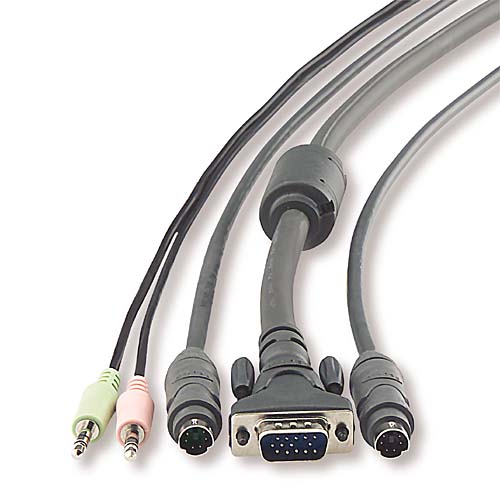 Belkin OmniView PS/2 SOHO series Cable Kit with Audio  1.8m image