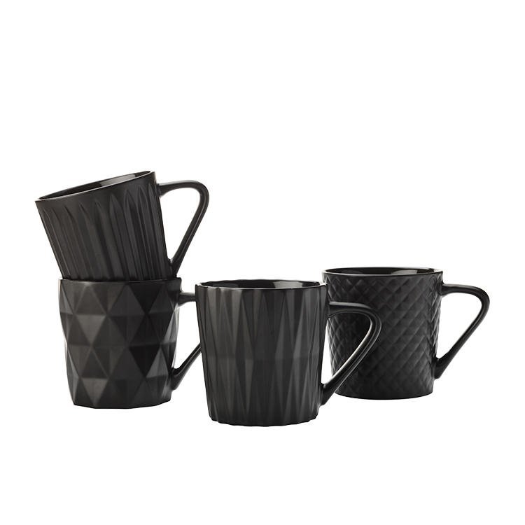 Maxwell & Williams Mug Set of 4 - Matte Black (400ML) image