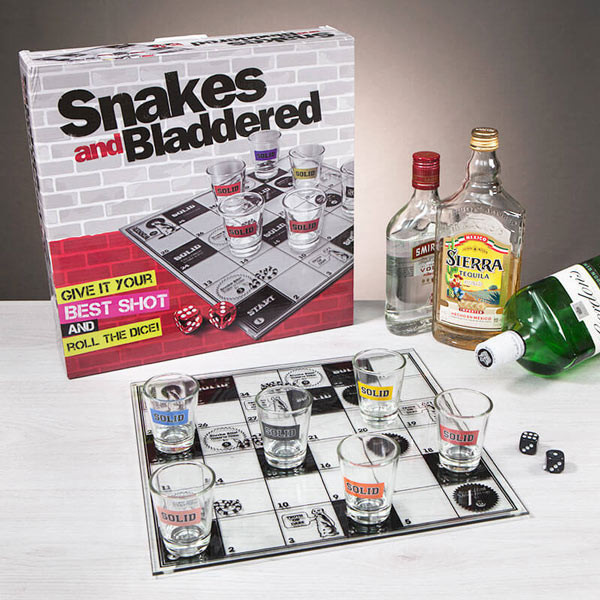 Snakes and Bladdered - Drinking Game image