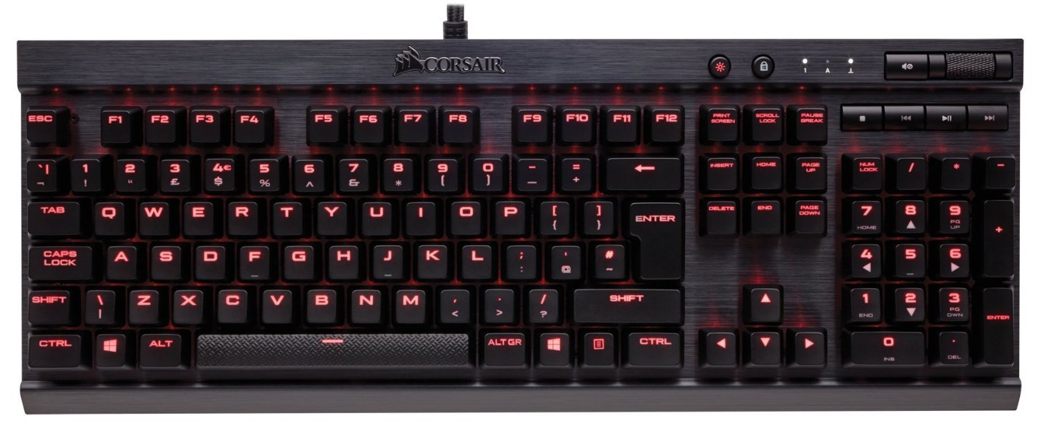 Corsair K70 Rapidfire Mechanical Gaming Keyboard (Red) for PC image