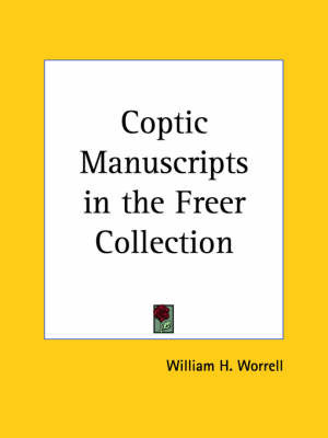 Coptic Manuscripts in the Freer Collection (1923) image