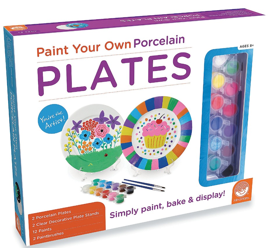 Mindware Create: Paint Your Own - Porcelain Plates image