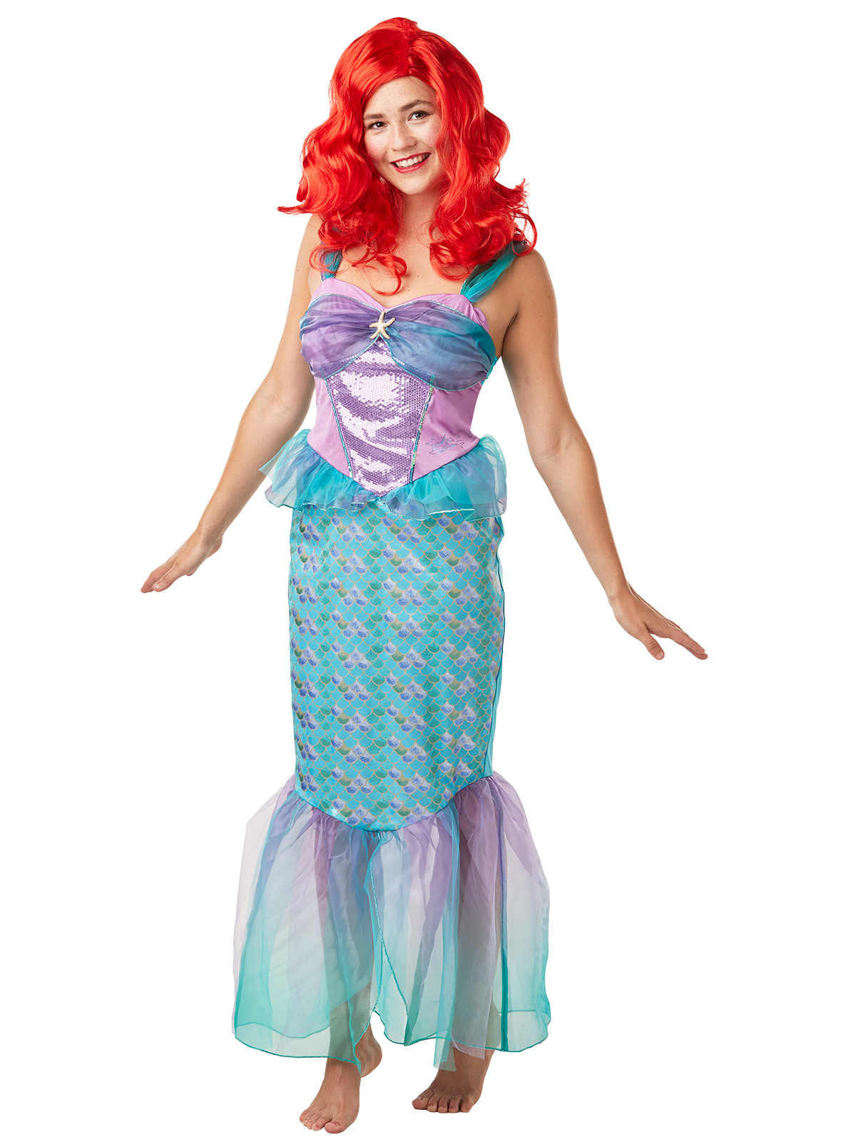 Ariel Deluxe Adult Costume (Medium) Women's at Mighty Ape NZ